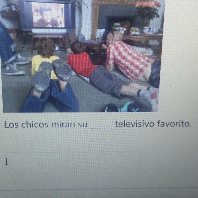 Los chicos miran su ________ televisivo favorito.-example-1