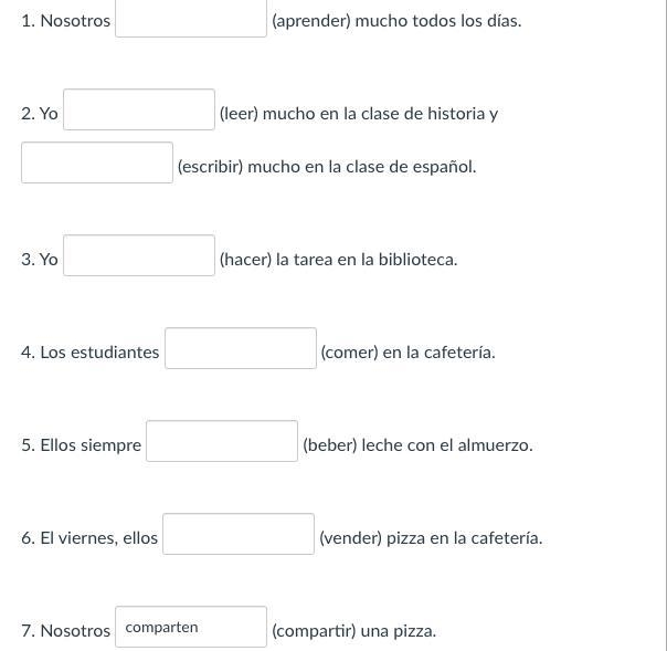 (15pts) Say what the following people are doing by filling in the blanks with the-example-1