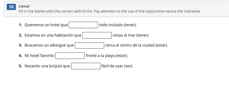 Fill in the blanks with the correct verb forms. Pay attention to the use of the subjunctive-example-1