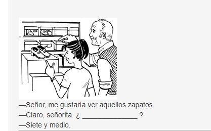 PLEASE HELP ME!! I am failing Spanish!! Here is the question. There is a sale at your-example-2