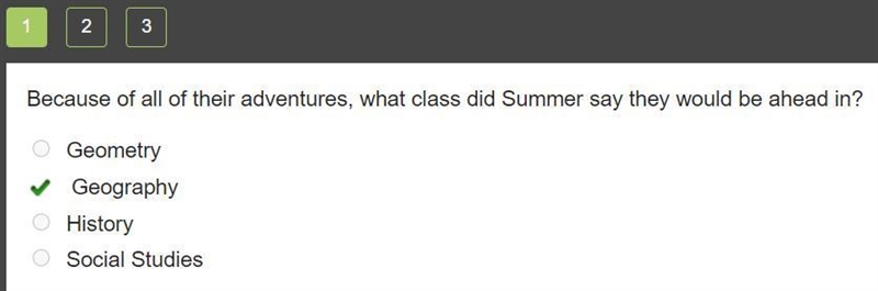 Because of all of their adventures, what class did Summer say they would be ahead-example-1