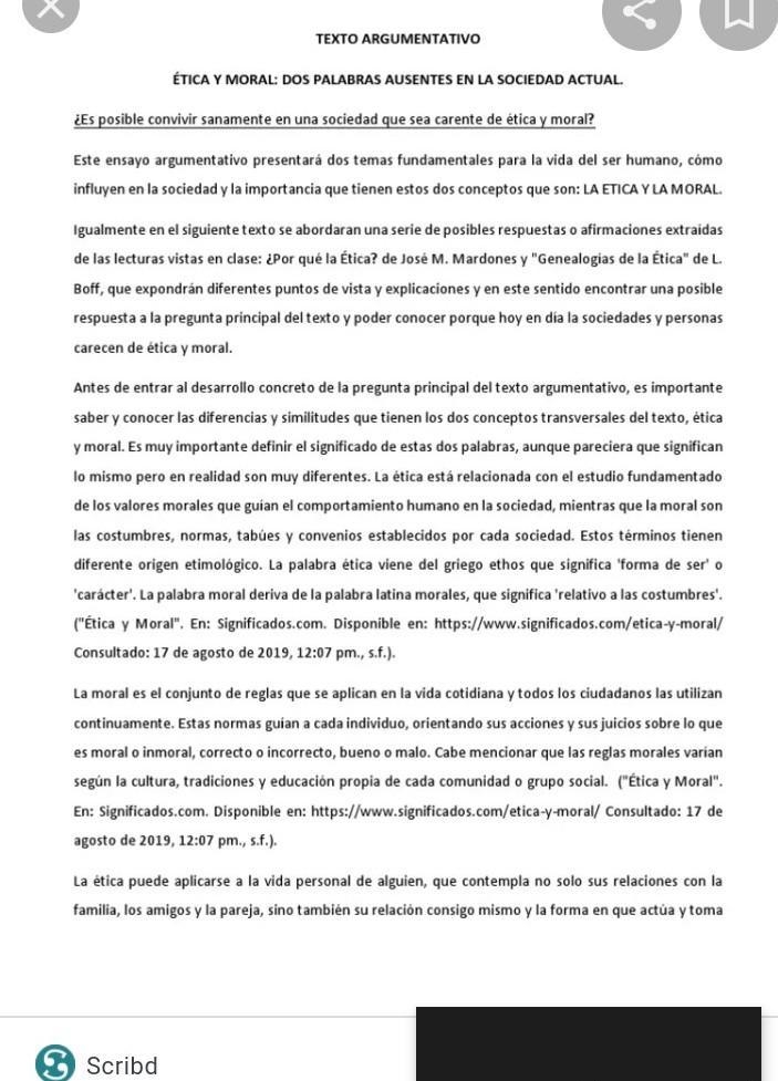 Texto argumentativo sobre moral es para hoy AYUDAAAAA​-example-1