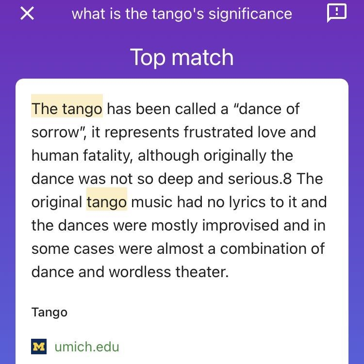 What is the tango's significance-example-1