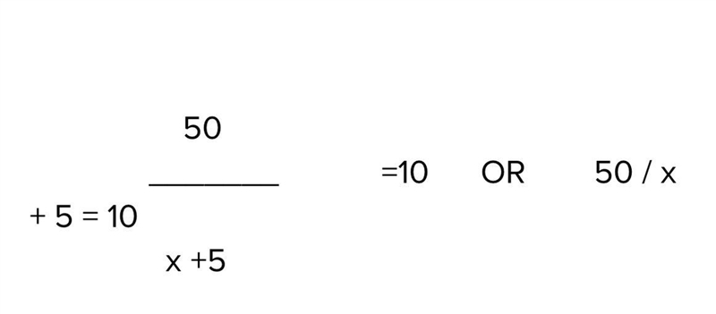 Five more than a quotient of a number and four is twenty. Write in algebraic equation-example-1