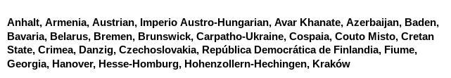 Lista de 25 países de Europa en 1815.-example-1