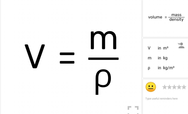 Calcula el volumen de un cuerpo q tiene una dencidad 2 kg/m³ y una masa de 50 kg​-example-1