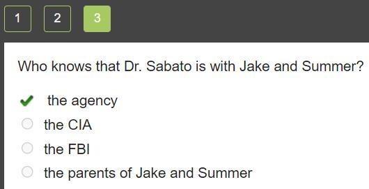 How long does Jake give Dr. Sabato to tell them who he is and what he's doing? Five-example-3