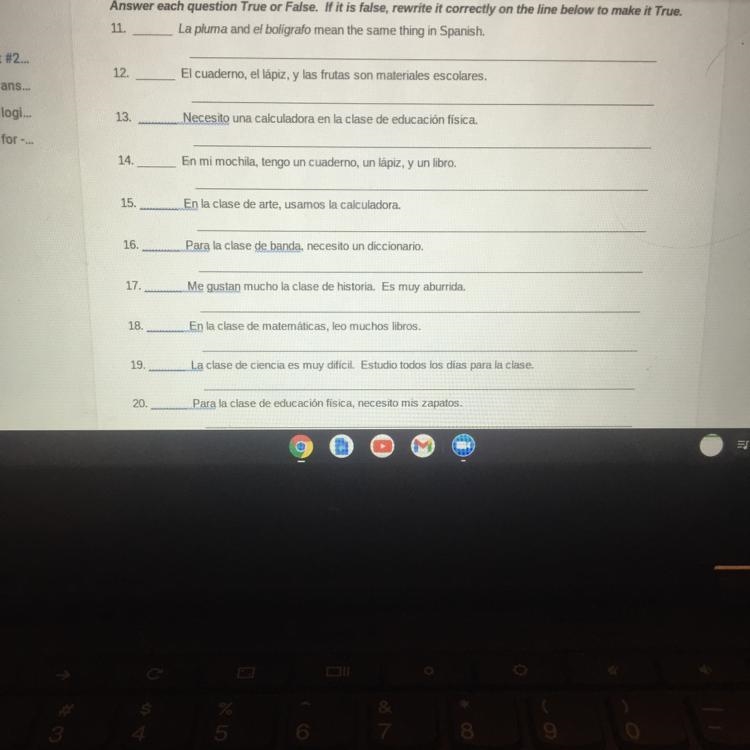 GIVING 20 POINTS AWAY PLEASE ANSWER TRUE OR FALSE FOR EVERY QUESTION ASAP!!!!!!!!!-example-1