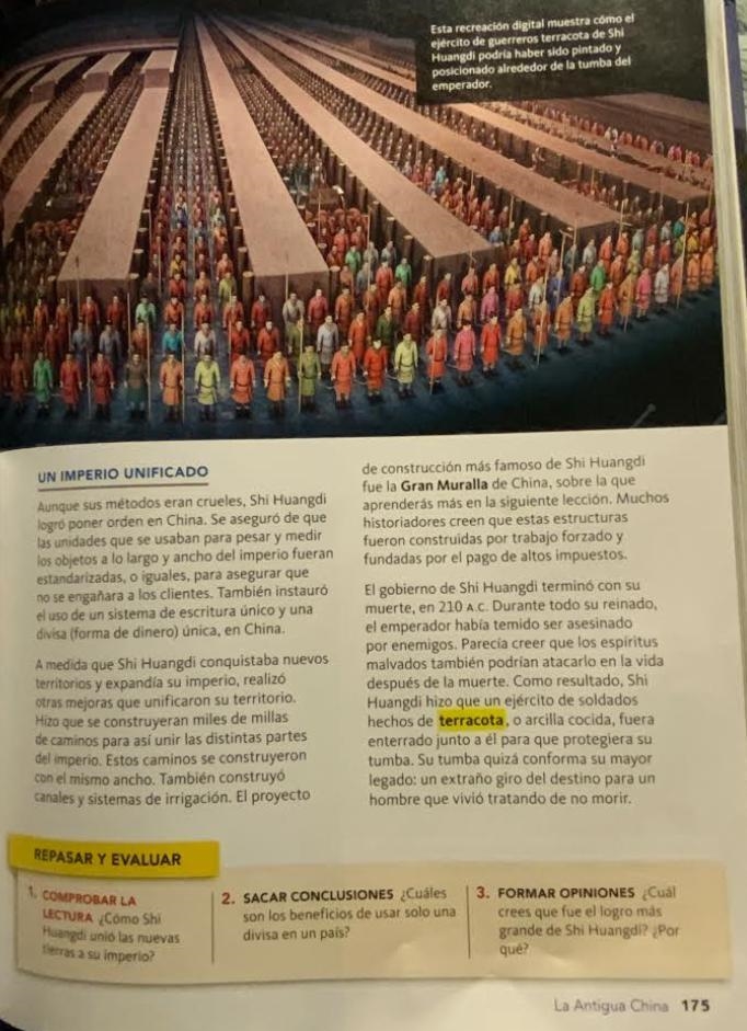 AYUDAME PORFAVOR!!!! HELP Preguntas: 1. ¿Como Shi Huangdi unio las nuevas tierras-example-2