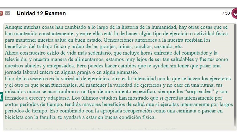 Que debemos de hacer para estar en buena salud? A. levantar mucho peso B. tomar reposo-example-1