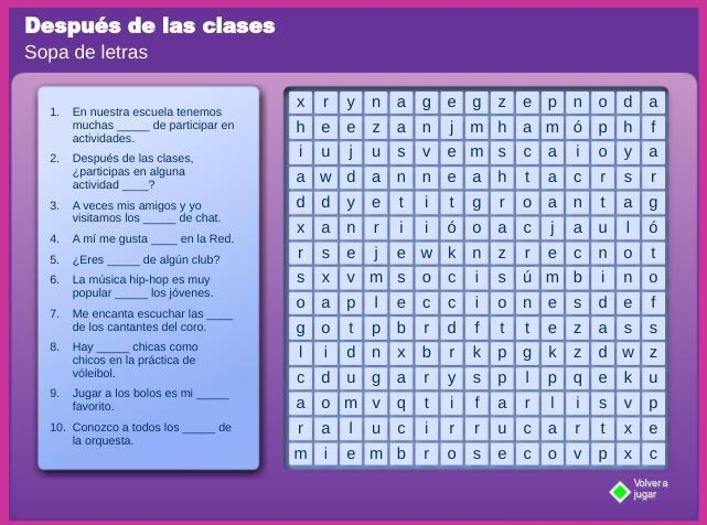 HELP HELP HELP!! This is my Spanish homework You have to fill in the blanks and find-example-1