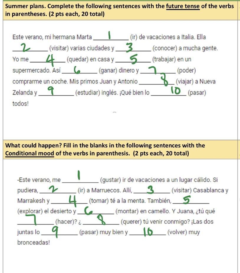 Fill in blanks spanish EASY (fácil)-example-1