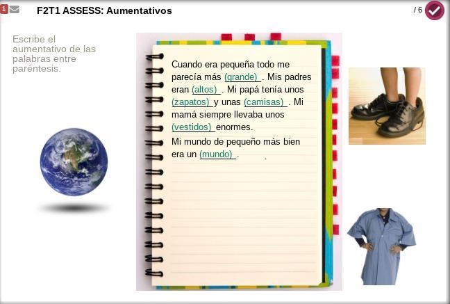 Help ASAP! No links! Aumentativos in Spanish!-example-1