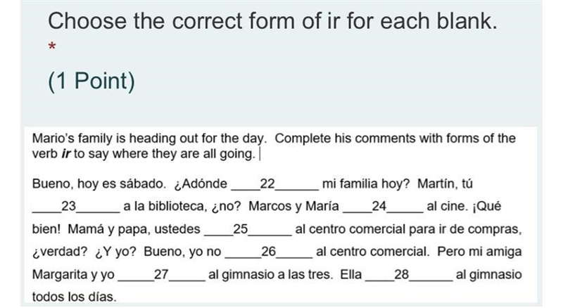 Please tell me which form of ir goes in the blanks-example-1