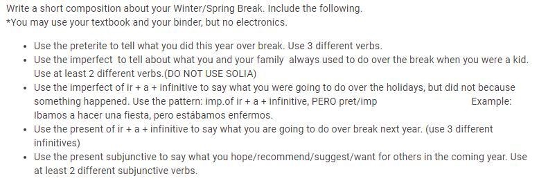 Spanish 4 Writing Final-example-1