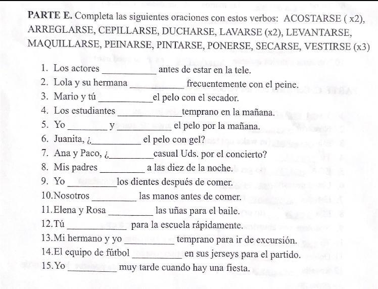 Please fill in the blanks using the given verbs in present simple form-example-1