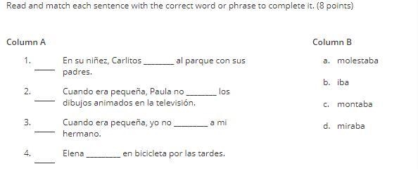 Read and match each sentence with the correct word or phrase to complete it.-example-1