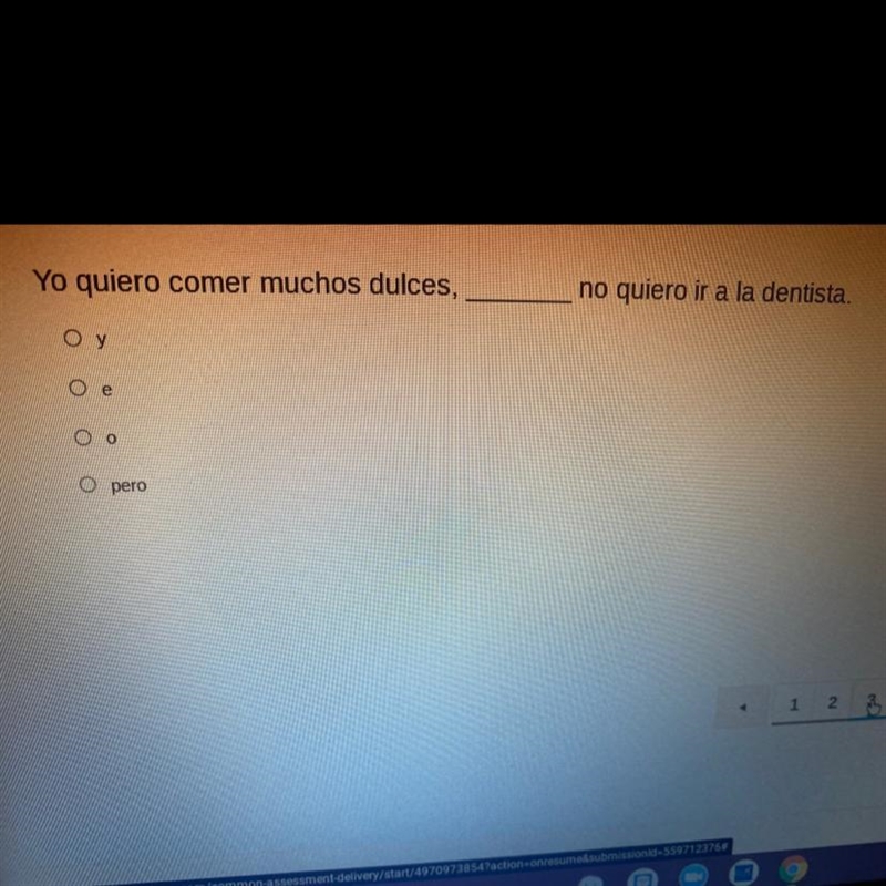 Yo quiero comer muchos dulces, no quiero ir a la dentista. Oy Оe O pero-example-1