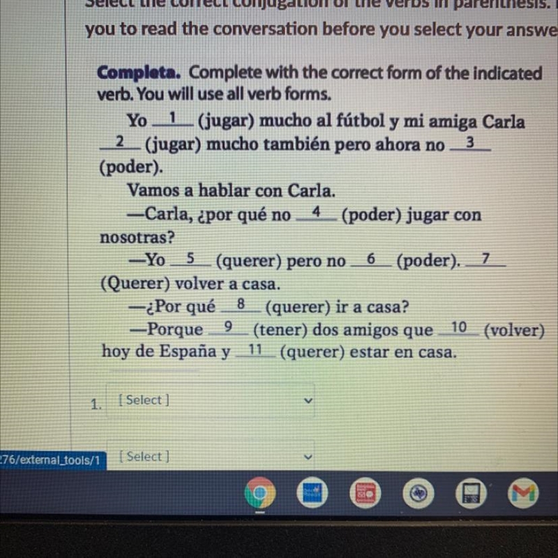 Select the correct conjugation of the verbs in parenthesis. I strongly suggest you-example-1