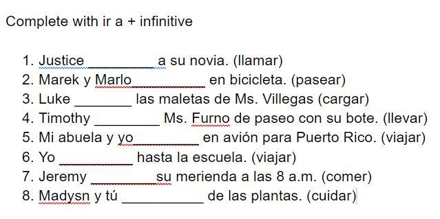 HELP ME ASAP!!!!!!! I AM RUNNING OUT OF TIME!!!!!!!!!!! I need answers in verb IR-example-1