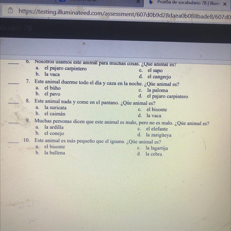 Answer 9&10 if you’re fluent in Spanish. If you reply with a bot link I’ll report-example-1