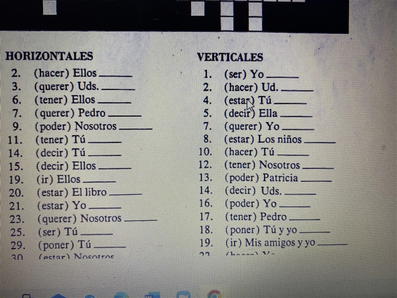 Write the words in preterite tense-example-1