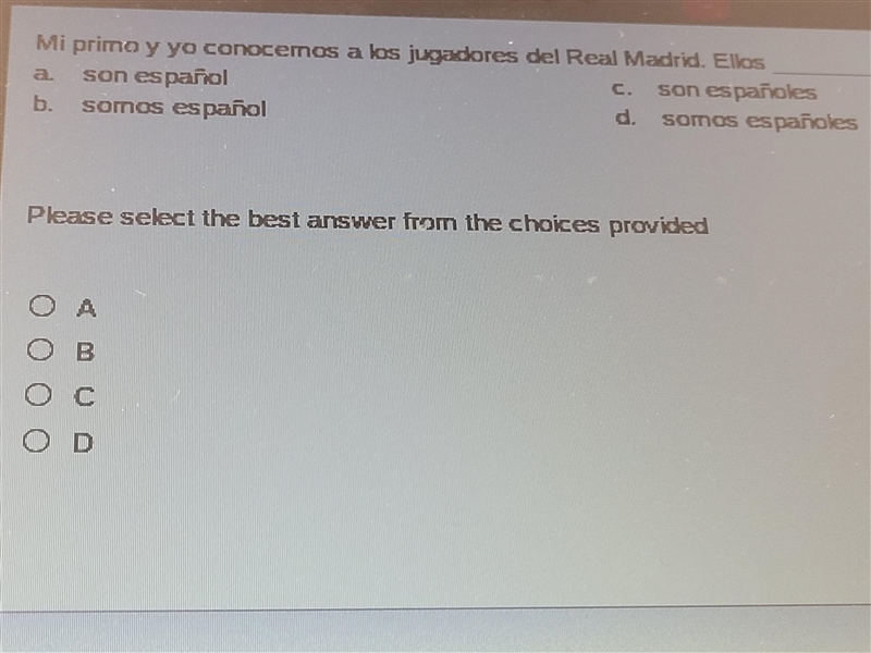 Mi primo y yo conocemos a Los jugadores del real Madrid.ellos-example-1