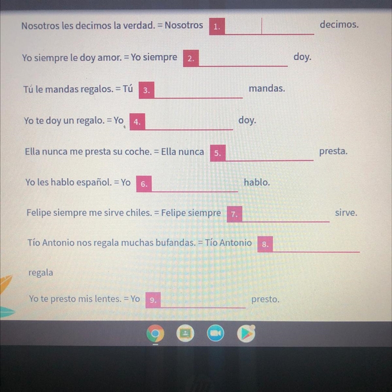 Direct And Indirect Object Pronouns #1 Nosotros les decimos la verdad. = Nosotros-example-1