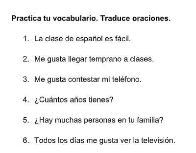 plz help spanish spekers due today grades close! for the first pic you translate the-example-1