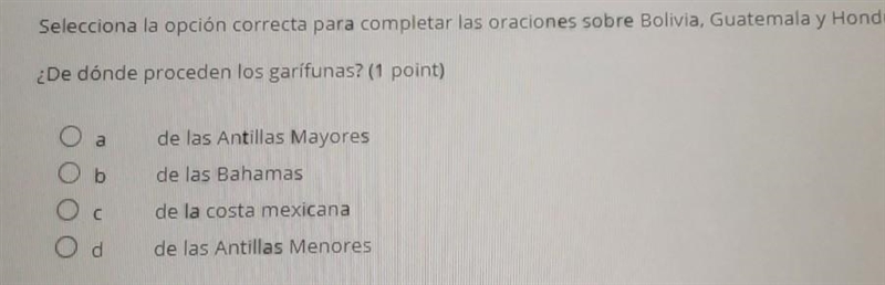 AYUDA!!! Selecciona la opción correcta para completar las oraciones sobre Bolivia-example-1