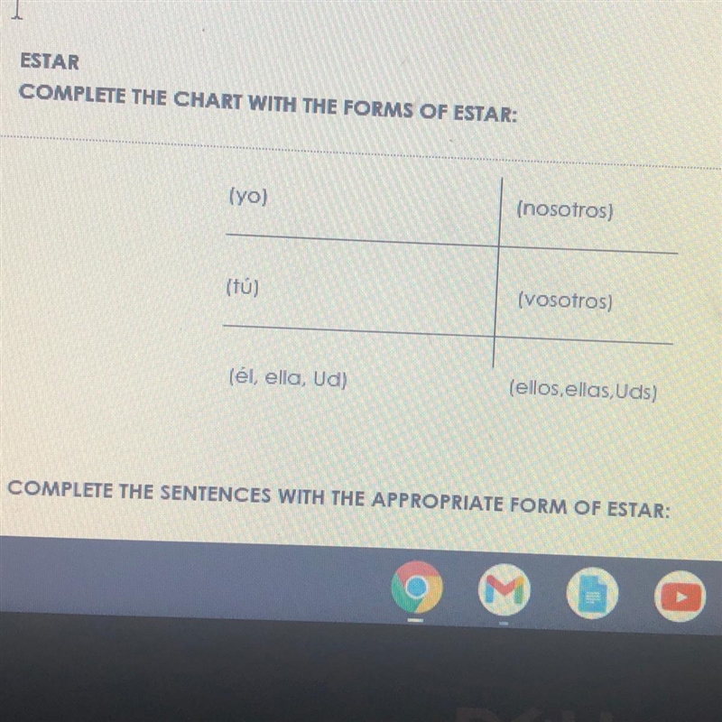 COMPLETE THE SENTENCES WITH THE APPROPRIATE FORM OF ESTAR: 1. Los estudiantes ___ en-example-1