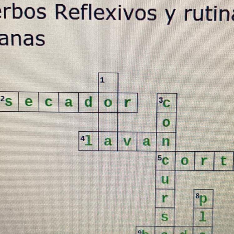 Pls help! 1. “Lleva una ___ de oro hoy.”-example-1