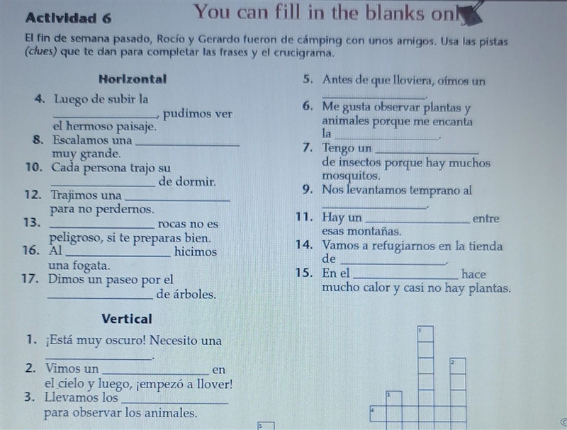 Help, fill in the blanks please. it's Spanish 3 ​-example-1