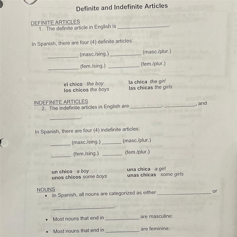 Please help me with this Definite and Indefinite Articles worksheet. I’m confused-example-1