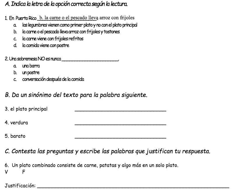 If ur really good at spanish please help me heres the assignment and the reading that-example-1