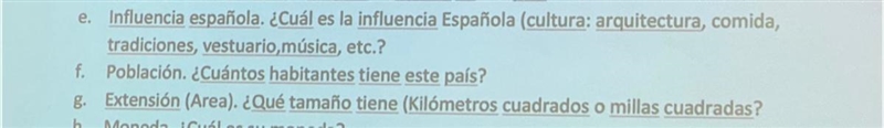 I need help with E. I got the country Estados Unidos.-example-1