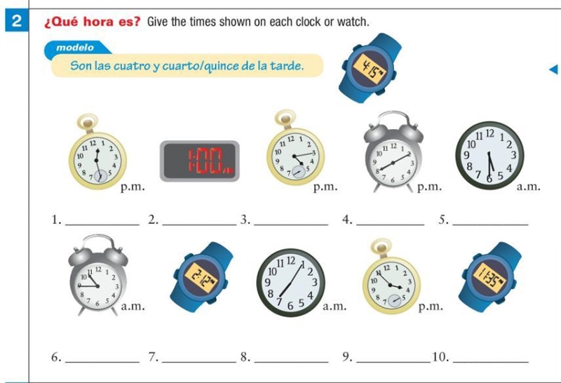 Time practice - spanish-example-1