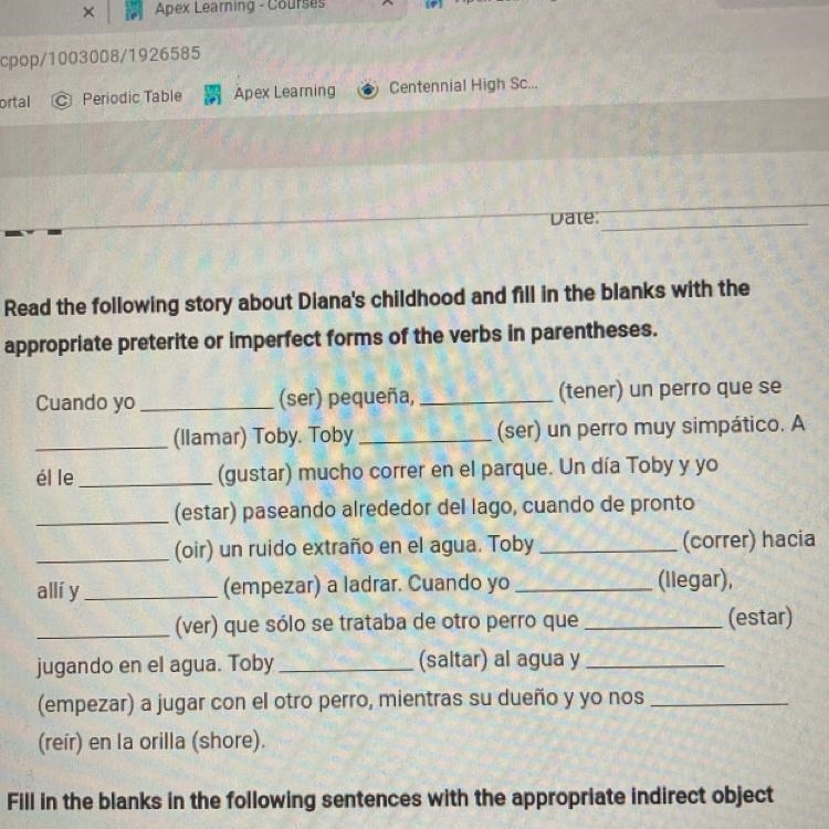 1.3.8 Practice Written Assignment Spanish 2 Semester 2 Answer Key Pleaseeee help???-example-1