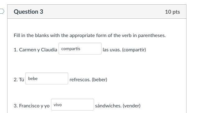 (14pts) Fill in the blanks with the appropriate form of the verb in parentheses.-example-1