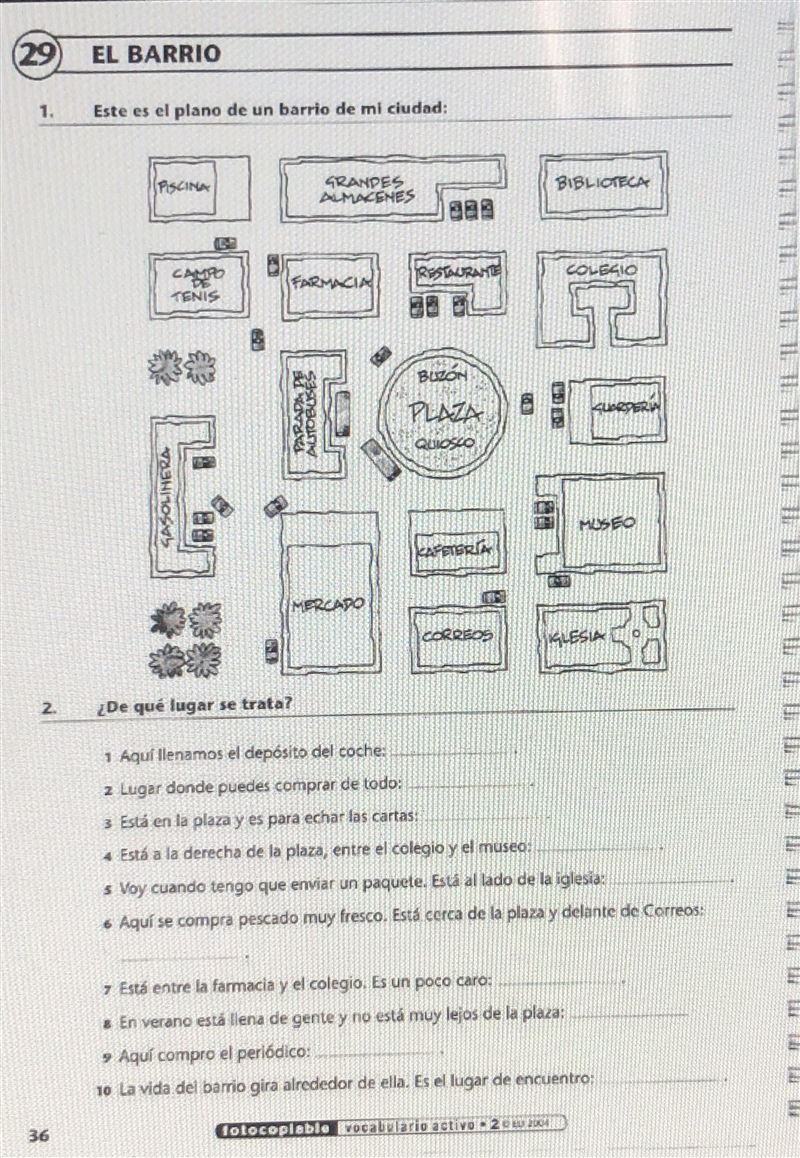 El bario worksheet Spanish 1-example-1