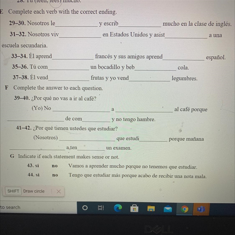 Need help on 29-44. Please help!-example-1