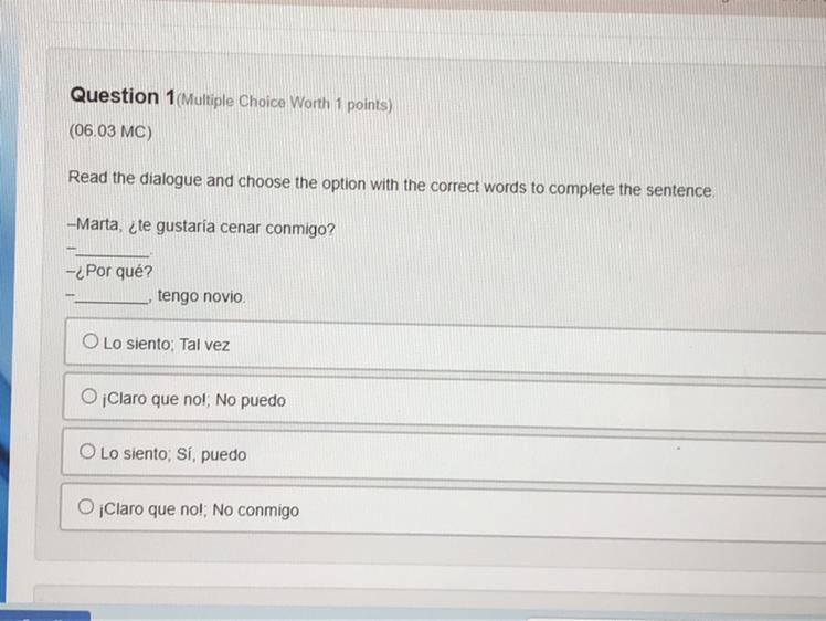 Can someone please help me with a couple of Spanish questions please ? Starting with-example-1