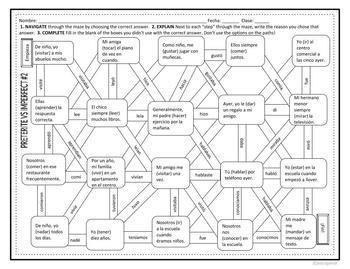 Navigate through both mazes. You will start at empieza (start) and end at fin (end-example-1