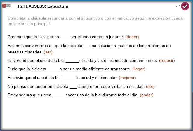 Spanish Questions! No links! You need to determine whether or not you use subjunctive-example-1