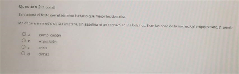 AYUDA PORFAVOR!!! Selecciona el texto con el término literario que mejor los describa-example-1