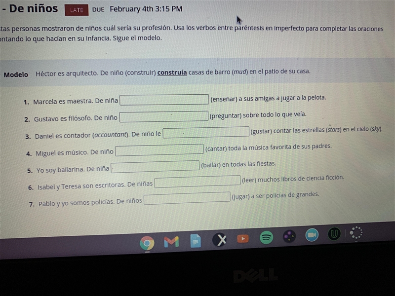 Vhl help spanish 3 How to conjugate Ensenar when talking about girls-example-1