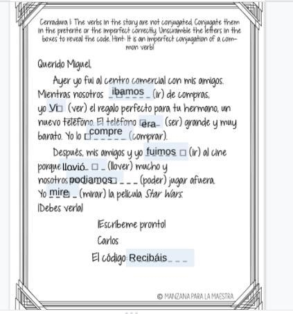 The photo with the spanish words is were the to find the code, but I already tried-example-2