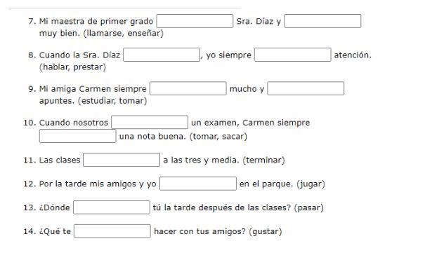 PLEASE HELP IF UR FLUENT IN SPANISH u have to rewrite it in imperfect form-example-1