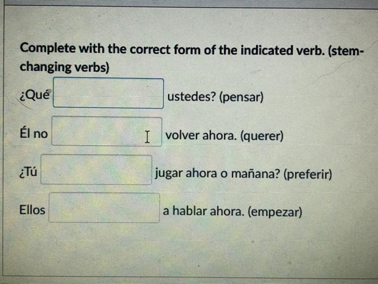 Complete with the correct form of the indicated verb. (stem- changing verbs)-example-1