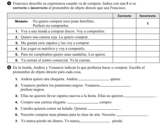 I need some help with this Spanish work. If any Spanish speakers out there would like-example-1